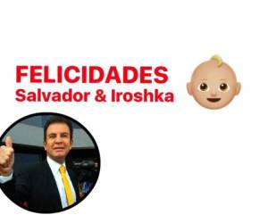 Esta fue la felicitación de Xiomara Castro de Zelaya para Salvador Nasralla e Iroshka Elvir, tras confirmarse que serán padres.