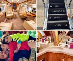 Le costó la módica cantidad de 15 millones de euros, un aproximado de 360 millones de lempiras. Esta es la nueva compra de Leo Messi: un avión de lujo. (Fotos: Redes)