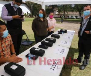 En el municipio de Ojojona, Francisco Morazán, se realizaron las primeras pruebas del sistema biométrico del elector. Foto: El Heraldo