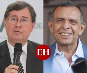 Luiz Antonio Guimarães Marrey, vocero de Misión de Apoyo Contra la Corrupción y la Impunidad (Maccih), y Porfirio Lobo Sosa, expresidente de Honduras. Foto: EL HERALDO