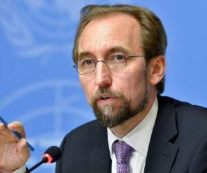 El Alto Comisionado de derechos humanos Zeid Ra'ad Al Hussein. foto AP
