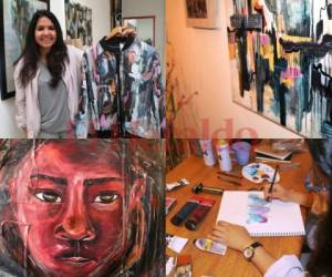 Helga Sierra comenzó a pintar desde los ocho años de edad. Fotos: Eduard Rodríguez/EL HERALDO