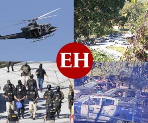 Bajo un fuerte dispositivo de seguridad, tanto por aire como por tierra, fue entregado este miércoles a las autoridades estadounindenses el hondureño Fredy Mármol Vallejo, tras ser acusado de delitos relacionados al narcotráfico y lavado de activos.El lente de EL HERALDO captó desde tempranas horas de la mañana, cómo las autoridades nacionales y la Agencia Anti Drogas de Estados Unidos (DEA, por sus siglas en inglés) se preparaban para llevar a cabo la entrega del extraditable. Aquí una secuencia de las imágenes. FOTOS: Estalin Irías/EL HERALDO