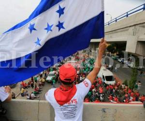 Cada año la movilización culmina en el Parque Central, en la capital de Honduras. Foto: EL HERALDO