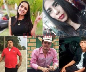 Desde el 1 de enero hasta el 19 de mayo de 2019 se registraron 27 masacres en Honduras, que dejaron 93 personas fallecidas. Estos son los rostros de algunas de las víctimas de los violentos incidentes en varios departamentos del país. Foto: EL HERALDO