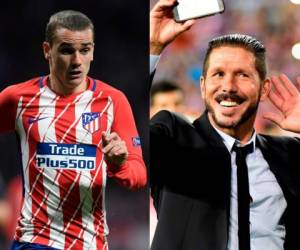 Antoine Griezmann se deshizo en elogios a su entrenador, Diego Pablo Simeone. Fotos AFP