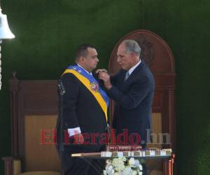 Nasry ‘Tito’ Asfura junto a Jorge Aldana, nuevo alcalde de la capital.