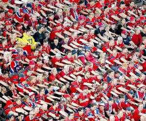 Los noruegos están viviendo al máximo su regreso a las copas del mundo después de 28 años.