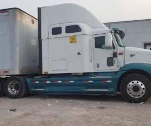 Esta era la unidad de carga pesada que conducía el guatemalteco.