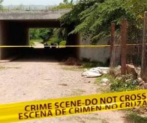 El cuerpo fue hallado cerca de un puente a desnivel en Pimienta.