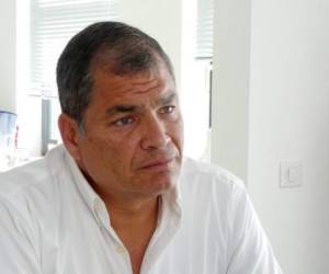 Un tribunal ecuatoriano declaró a Correa culpable de corrupción el 7 de abril de 2020 y lo sentenció a ocho años de prisión. Foto: AP.