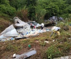 Así quedó la rastra tras el fuerte accidente. Afortunadamente las pérdidas solo son materiales.