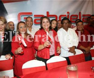 La expresidenta de la bancada liberal en el Congreso Nacional, Gabriela Núñez fue acompañada por los diputados Waldina Paz, Fredy Nájera así como el alcalde de Choluteca, Quintín Soriano, foto: Marvin Salgado/El Heraldo/Noticias de Honduras/El Heraldo Honduras.