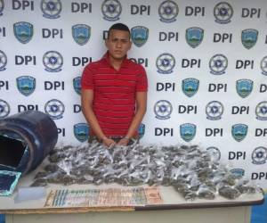 El joven de 21 años fue detenido en un operativo realizado en la ciudad de Choluteca.