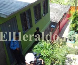El hallazgo del crimen se realizó en las primeras horas de la mañana de este jueves. (Foto: Estalin Irías / Sucesos El Heraldo Honduras)