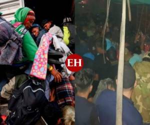 Los pasajeros se encontraban deshidratados y ninguno portaba la documentación que amparara su estancia legal en México. FOTO: Twitter ElBravoMx y Telemundo 52