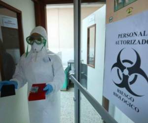 Las pruebas para detectar el coronavirus en Honduras se realizan en el Laboratorio Nacional de Virología. Foto: EL HERALDO.