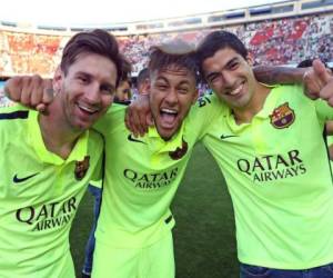 Messio, Suárez y Neymar, la tripleta más temida del fútbol mundial.