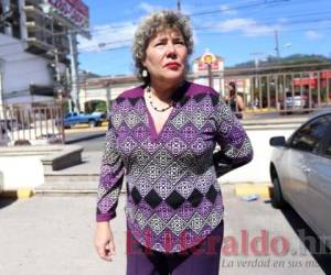 Hilda Caldera, la viuda de Landaverde, aseguró que luchará hasta convertirse en diputada. Foto: El Heraldo