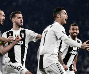 Cristiano Ronaldo marcó un doblete ante el Atlético de Madrid en el Allianz Stadium. Foto:AFP