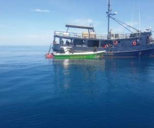 Este es el barco interceptado por las Fuerzas Armadas de Honduras.