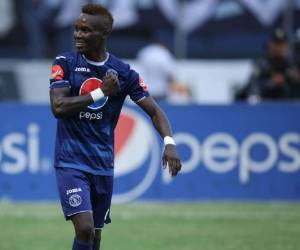 Rubilio Castillo el goleador del Motagua podría aumentan su cuota goleadora este noche frente al Olimpia.