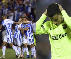 El Barcelona sucumbió este miércoles en su visita al Leganés. Foto: AFP