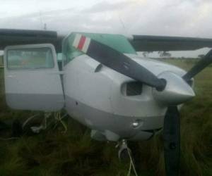 La avioneta fue encontrada os Llanos de Rapa aproximadamente a 20 millas al norte de Brus laguna. Foto: Cortesía Policía