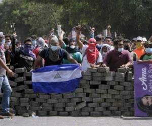 Ortega criticó duramente a los manifestantes y los comparó con pandilleros como los que actúan en el norte de Centroamérica. Foto: AFP
