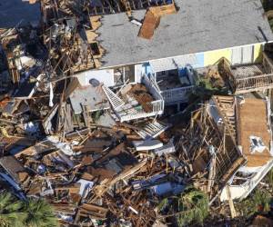 Este viernes Michael barría el suroeste del país con lluvias fuertes y provocando inundaciones repentinas. Foto: AFP