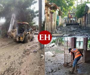 A más de un mes del devastador paso de las tormentas tropicales Eta y Iota, el personal de la Comisión Permanente de Contingencias (Copeco) continúa con las labores para poder rehabilitar las zonas del país que sufrieron en mayor medida la destrucción provocada por ambos fenómenos naturales. Fotos: Copeco