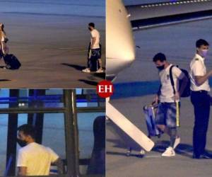 Así fue captado Lionel Messi en el aeropuerto tras abandonar Argentina.
