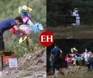 El dolor de haber perdido a un familiar a causa de covid-19 todavía se puede observar en los rostros de las personas que van a dejarle flores a las víctimas del letal virus. Fotos: Alex Pérez | EL HERALDO.