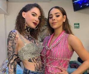 Belinda y Danna Paola en las instalaciones del Auditorio Nacional de México.