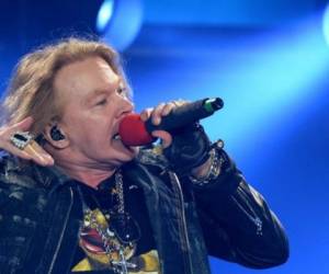 Axl Rose, vocalista de Guns N'Roses. Foto: AFP