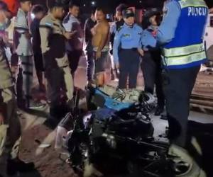 La mujer fue atropellada por una moto patrulla; la fémina falleció debido a los golpes.