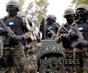 Fusina publicó este beligerante mensaje la semana pasada contra los pandilleros hondureños.