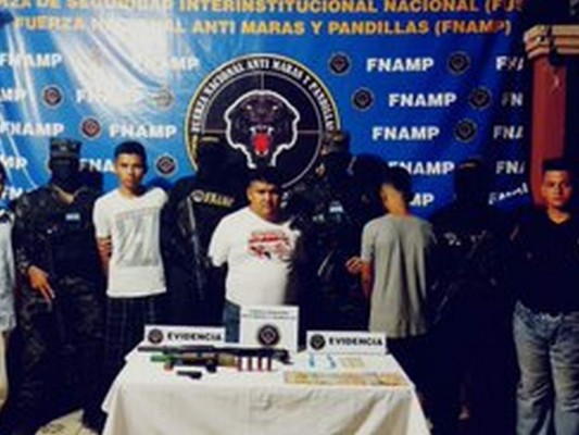 La banda delictiva Los Pelones son acusados de varios delitos cometidos en Choluteca. Foto: Cortesía.