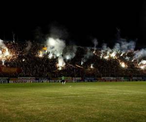 La Mega Barra ha pedido al Motagua mantener amistad y asistir al estadio en familia. Foto: Cortesía Facebook