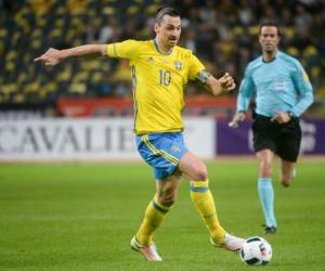 Zlatan Ibrahimovic, delantero sueco del PSG de Francia.