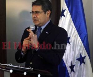 Juan Orlando Hernández, presidente de la República de Honduras.