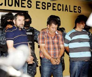 Luis Alonso, Miguel Arnulfo y José Inocente, cabecillas del Cartel de los Valle Valle, tras su captura.