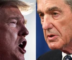 El presidente de los Estados Unidos, Donald Trump y el fiscal especial Robert Mueller. Foto: Agencia AFP.