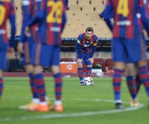 Messi tendrá que cumplir su sanción en el partido de Copa del Rey que el Barcelona disputa el jueves contra el Cornellá y el encuentro de liga contra el Elche del próximo domingo. Foto: AFP.