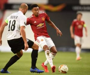 Lingard se encargó de anotar uno de los goles que le dio la victoria de los rojos. Foto: AFP