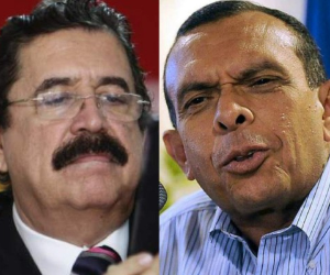 Manuel Zelaya Rosales y Porfirio Lobo Sosa, expresidentes de Honduras.