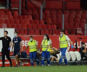 Vaclik se lesionó el lunes en el descuento del partido de la 34ª jornada de LaLiga frente al Eibar. AFP.