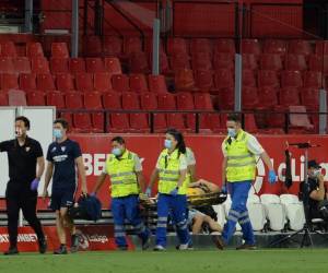 Vaclik se lesionó el lunes en el descuento del partido de la 34ª jornada de LaLiga frente al Eibar. AFP.