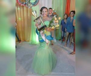 Con una sonrisa eterna a lo largo de la noche, Dayana Banegas fue elegida por el jurado como la de reina Ferisan 2016.