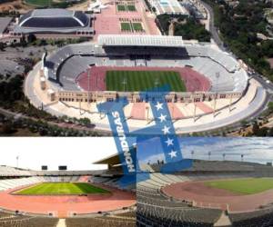 El partido de la Selección de Honduras se realizará en el Estadio Olímpico de Montjuïc en España, el 11 de octubre del presente año. Foto: Cortesía